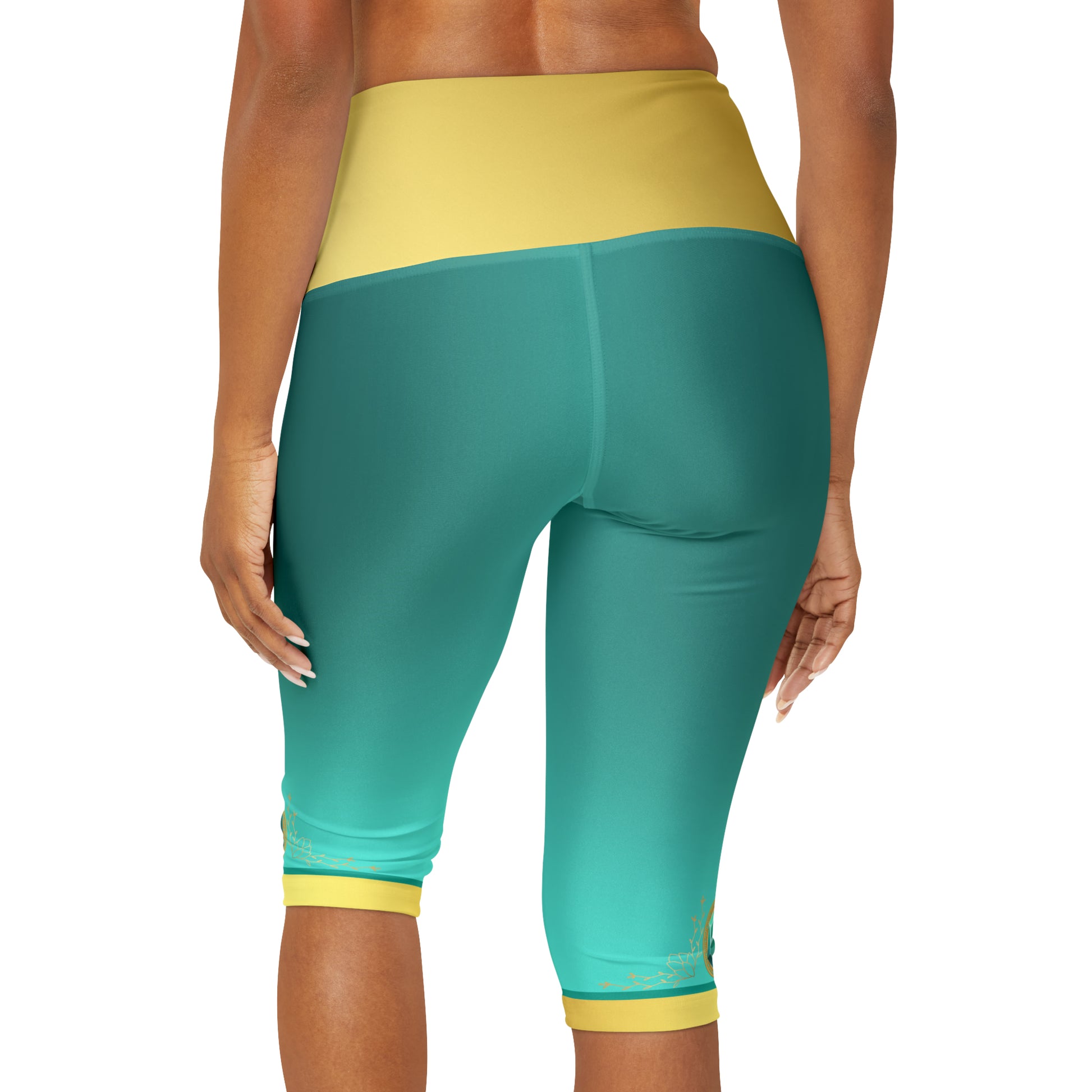 Jasmine Yoga Capri Leggings- Running Costume, Cosplay, Park Wear active wearAladdinAll Over Print#tag4##tag5##tag6#