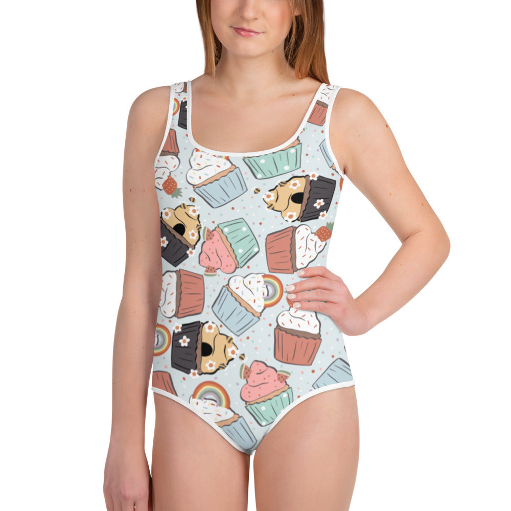 Cupcakes Youth Swimsuit