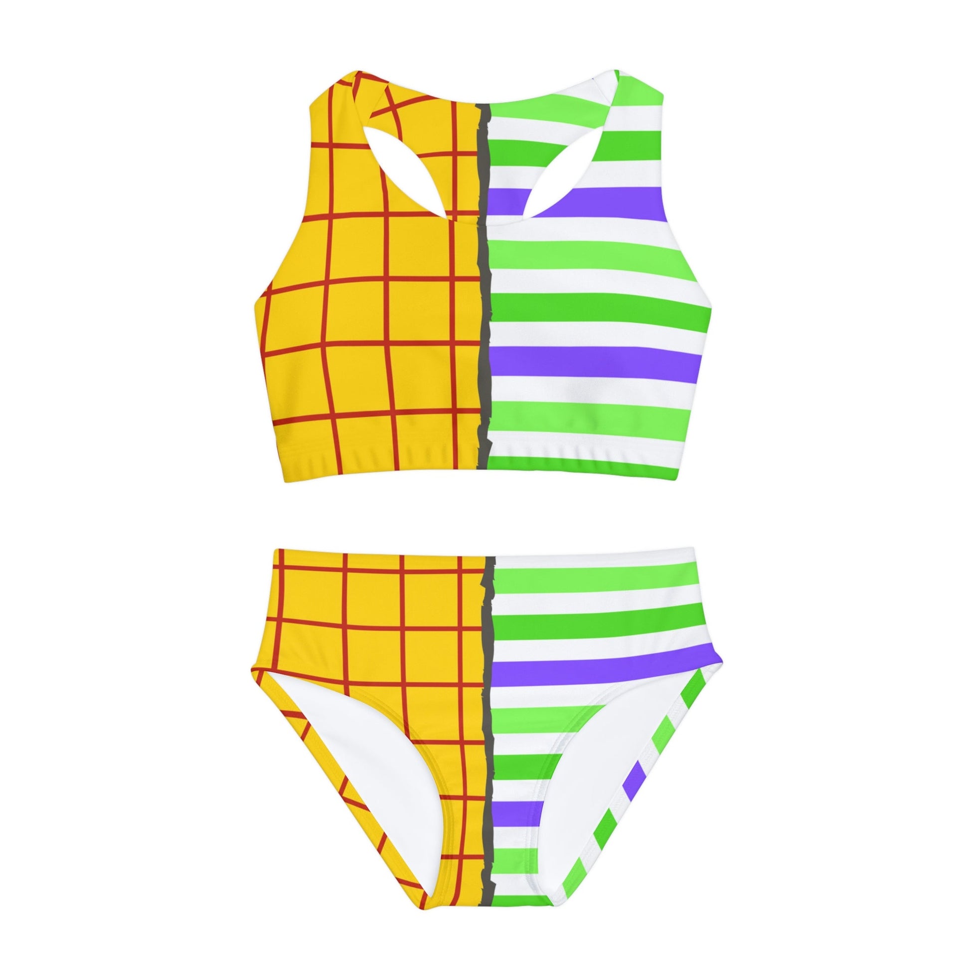 Andy's Toys Girls Two Piece Swimsuit All Over PrintAndy's roomAOP#tag4##tag5##tag6#
