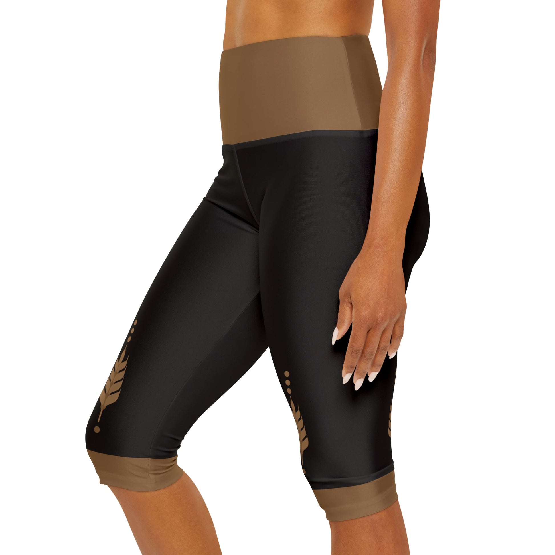 Anna Woods Yoga Capri Leggings- Running Costume, Cosplay All Over Printanna adventure costumeAOP#tag4##tag5##tag6#