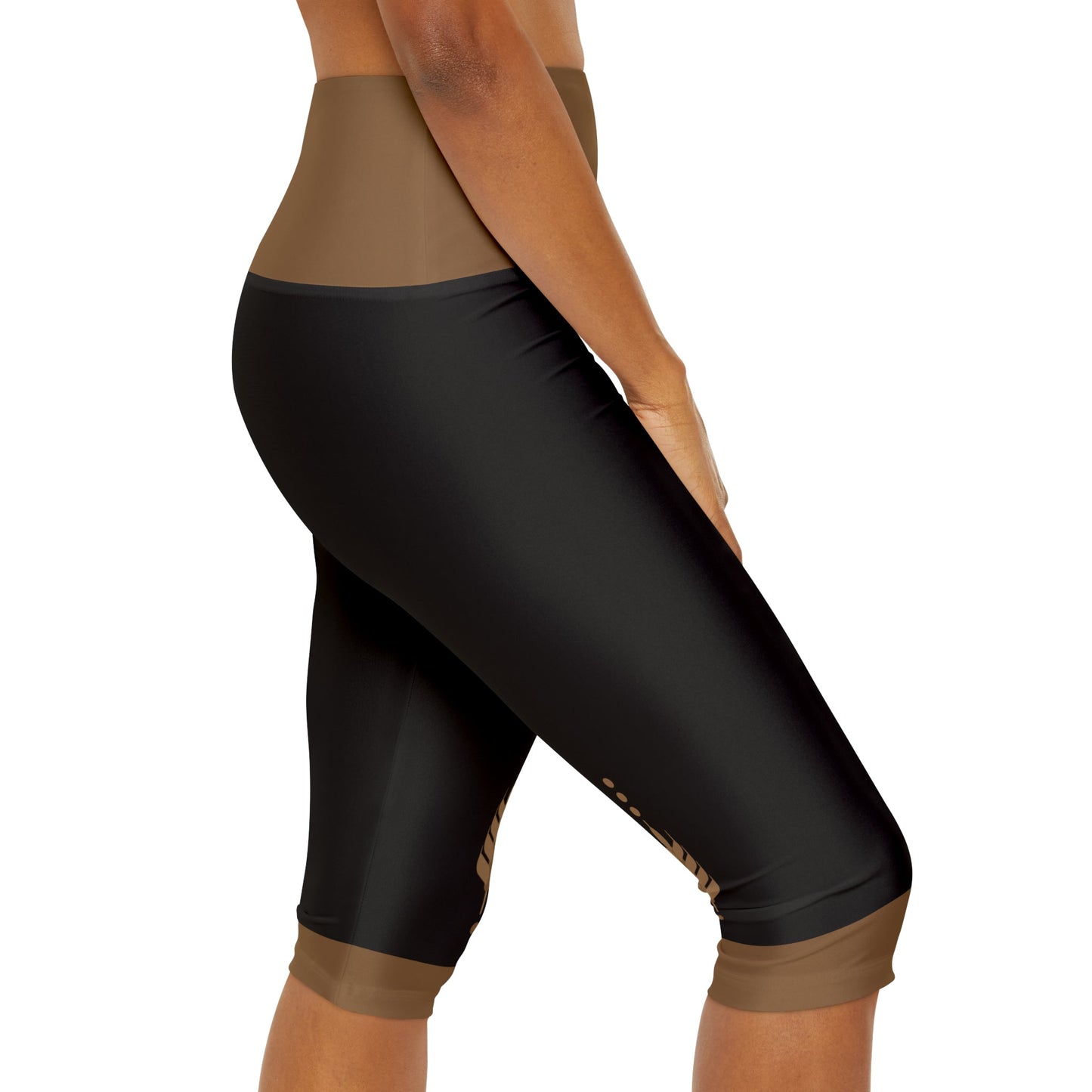 Anna Woods Yoga Capri Leggings- Running Costume, Cosplay All Over Printanna adventure costumeAOP#tag4##tag5##tag6#