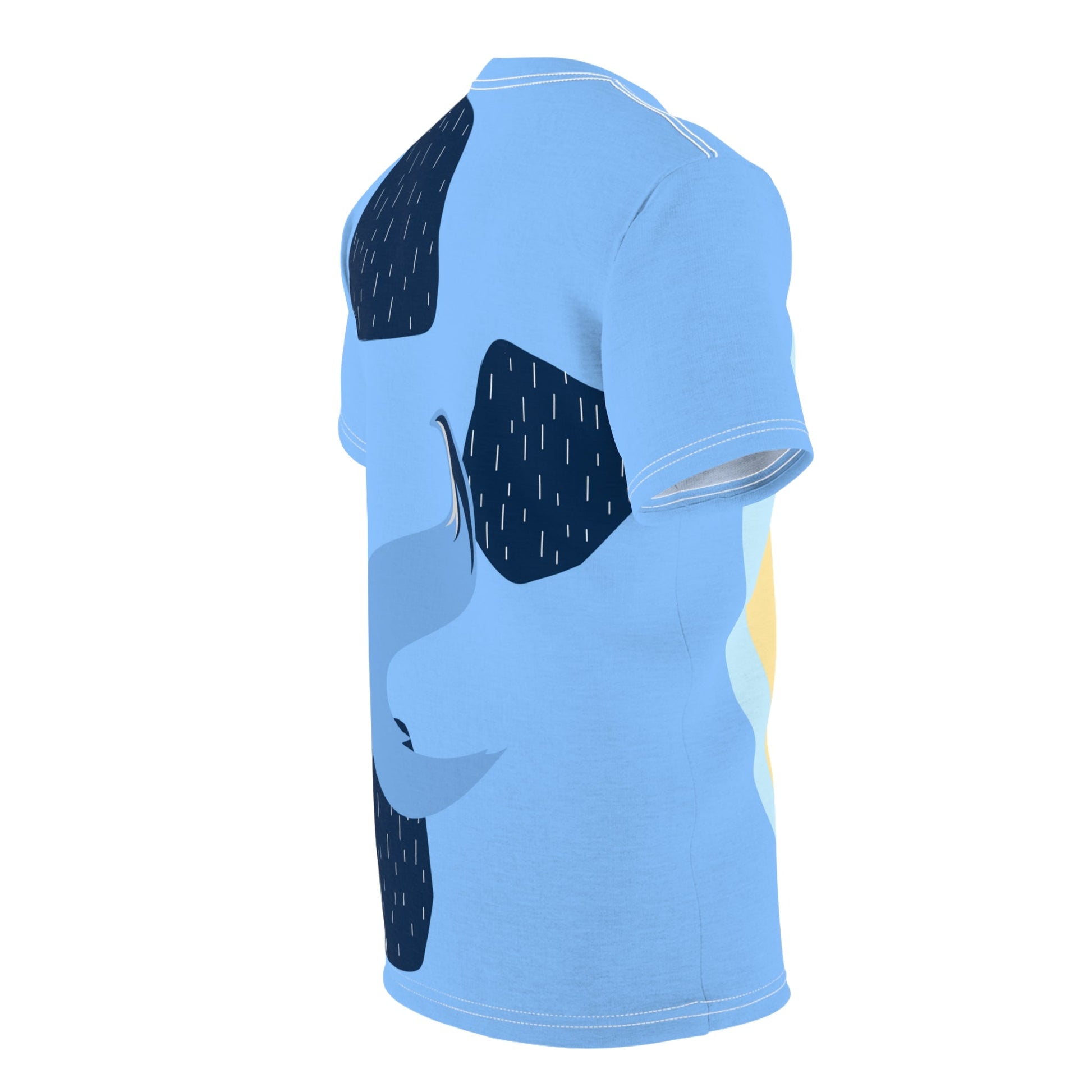 Blue Dog Unisex Tee- Costume, Cosplay, Bounding All Over PrintAOP ClothingAssembled in the USA#tag4##tag5##tag6#