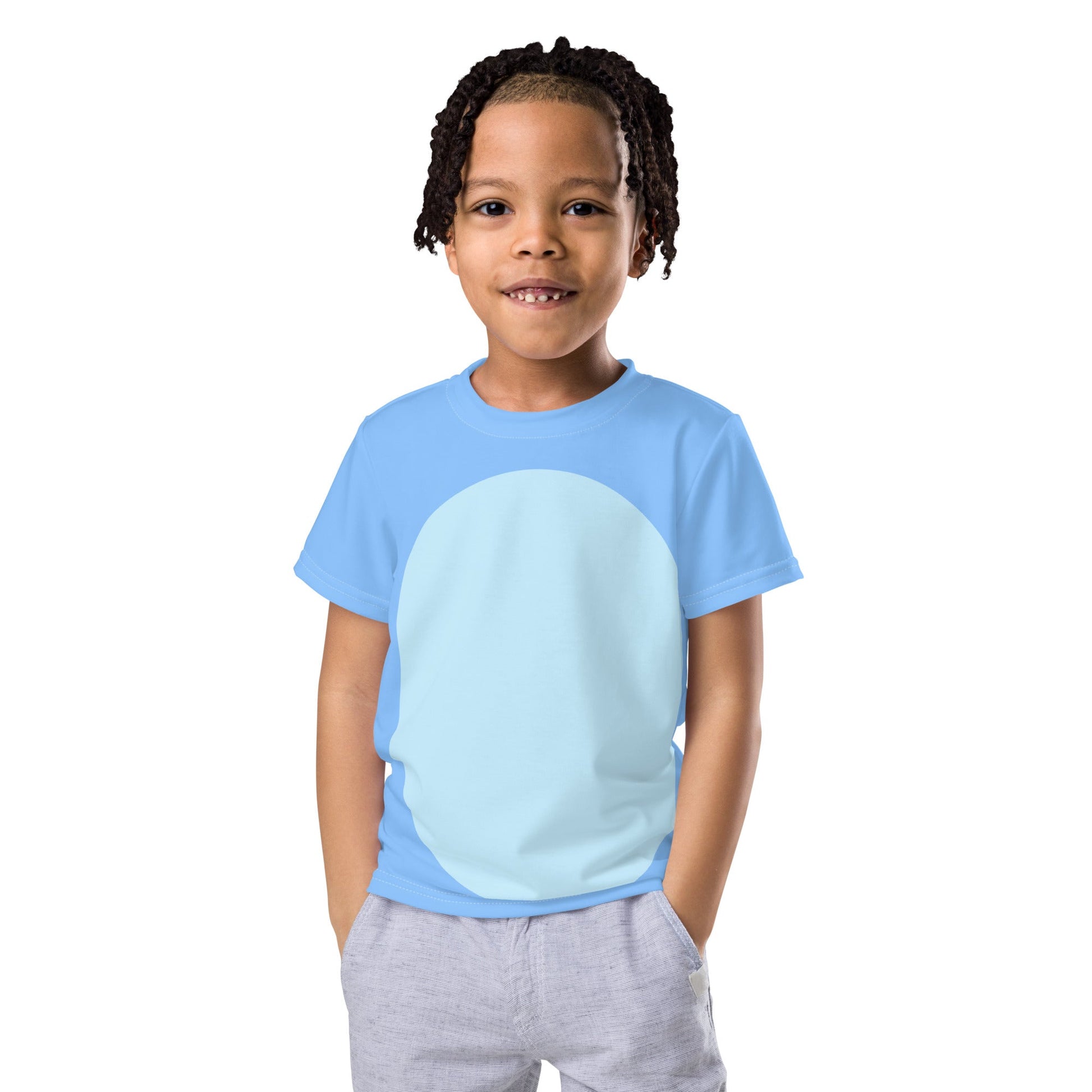 Blue Dog Kids crew neck t-shirt Australian cartoon merchandiseBlue Heeler family teesblue tshirt#tag4##tag5##tag6#