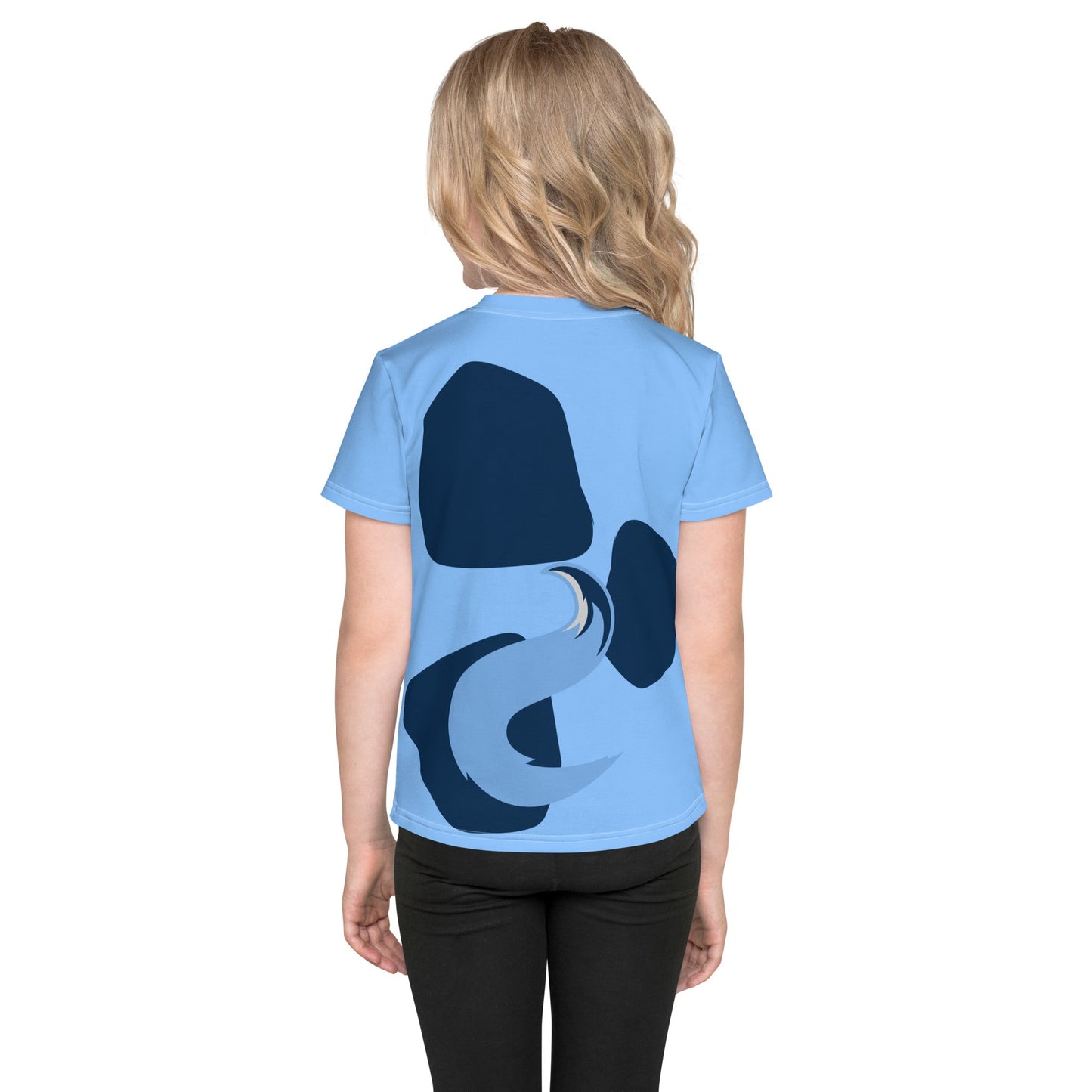 Blue Dog Kids crew neck t-shirt Australian cartoon merchandiseBlue Heeler family teesblue tshirt#tag4##tag5##tag6#