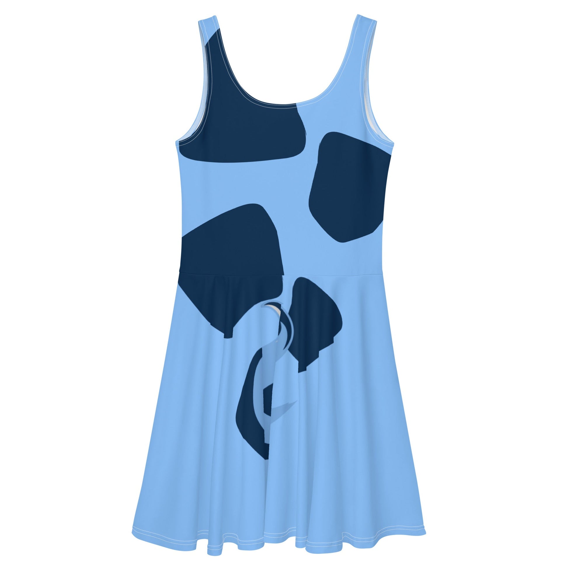Blue Dog Skater Dress- Running Costume, Cosplay, Bounding Australian cartoon merchandisebingo blueybingo shirt#tag4##tag5##tag6#