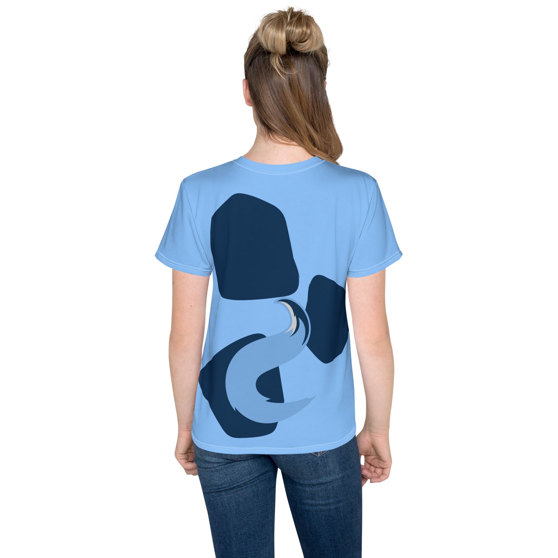 Blue Dog Youth crew neck t-shirt- Costume, Cosplay, Bounding Australian cartoon merchandiseBlue Heeler family teesblue tshirt#tag4##tag5##tag6#