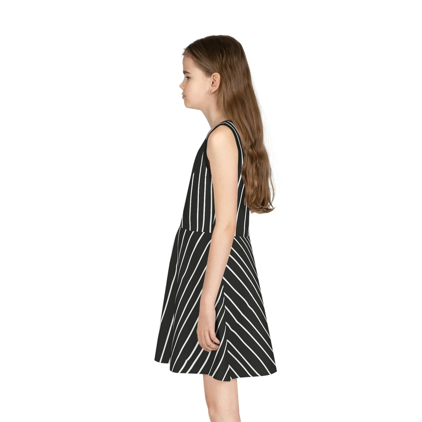 Bone Daddy Girls' Sleeveless Sundress (AOP) All Over PrintAOPAOP Clothing#tag4##tag5##tag6#