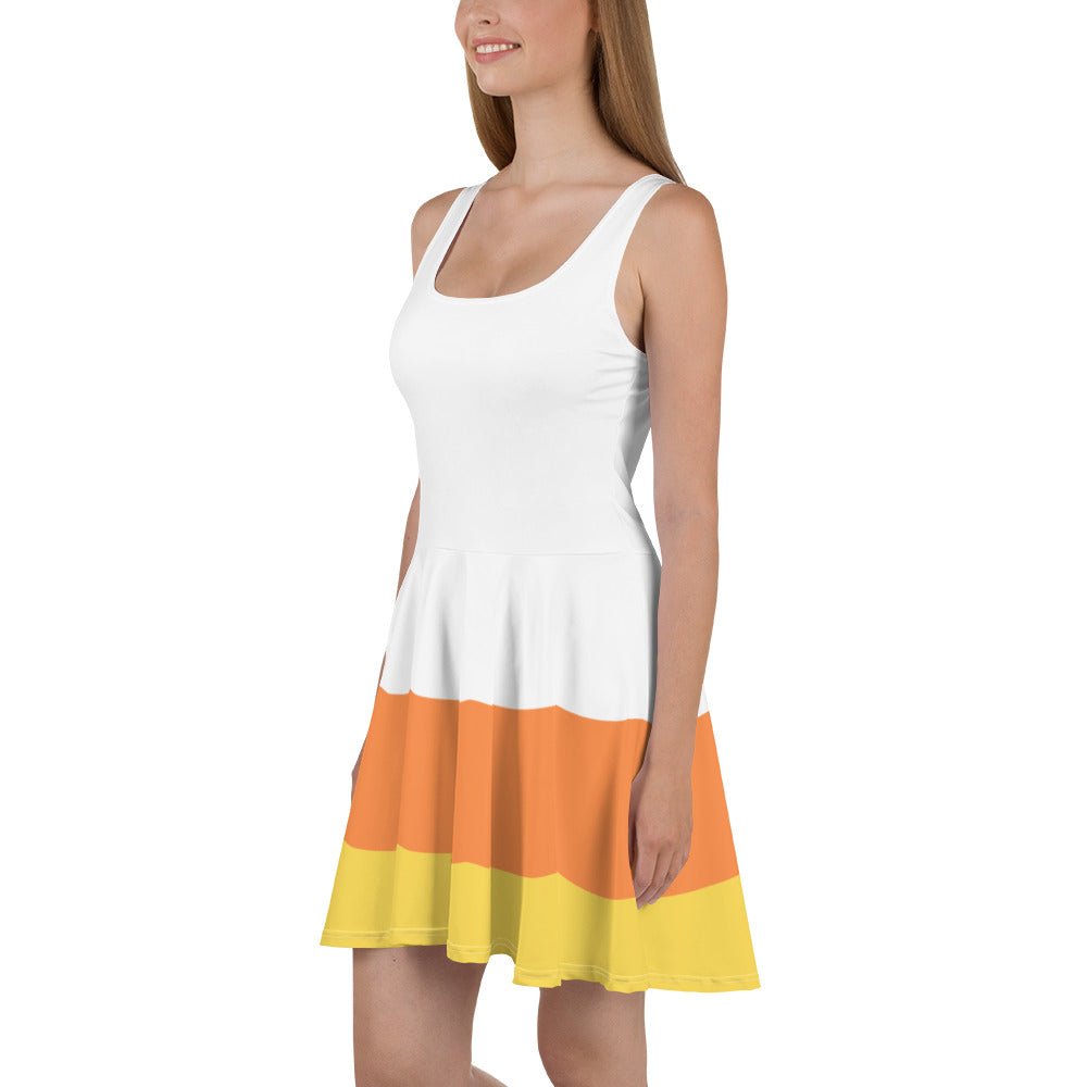 Candy Corn Skater Dress boo to youboundingcandy corn#tag4##tag5##tag6#