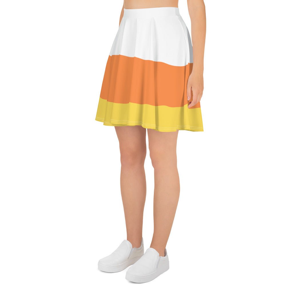 Candy Corn Skater Skirt boo to youboundingcandy corn#tag4##tag5##tag6#
