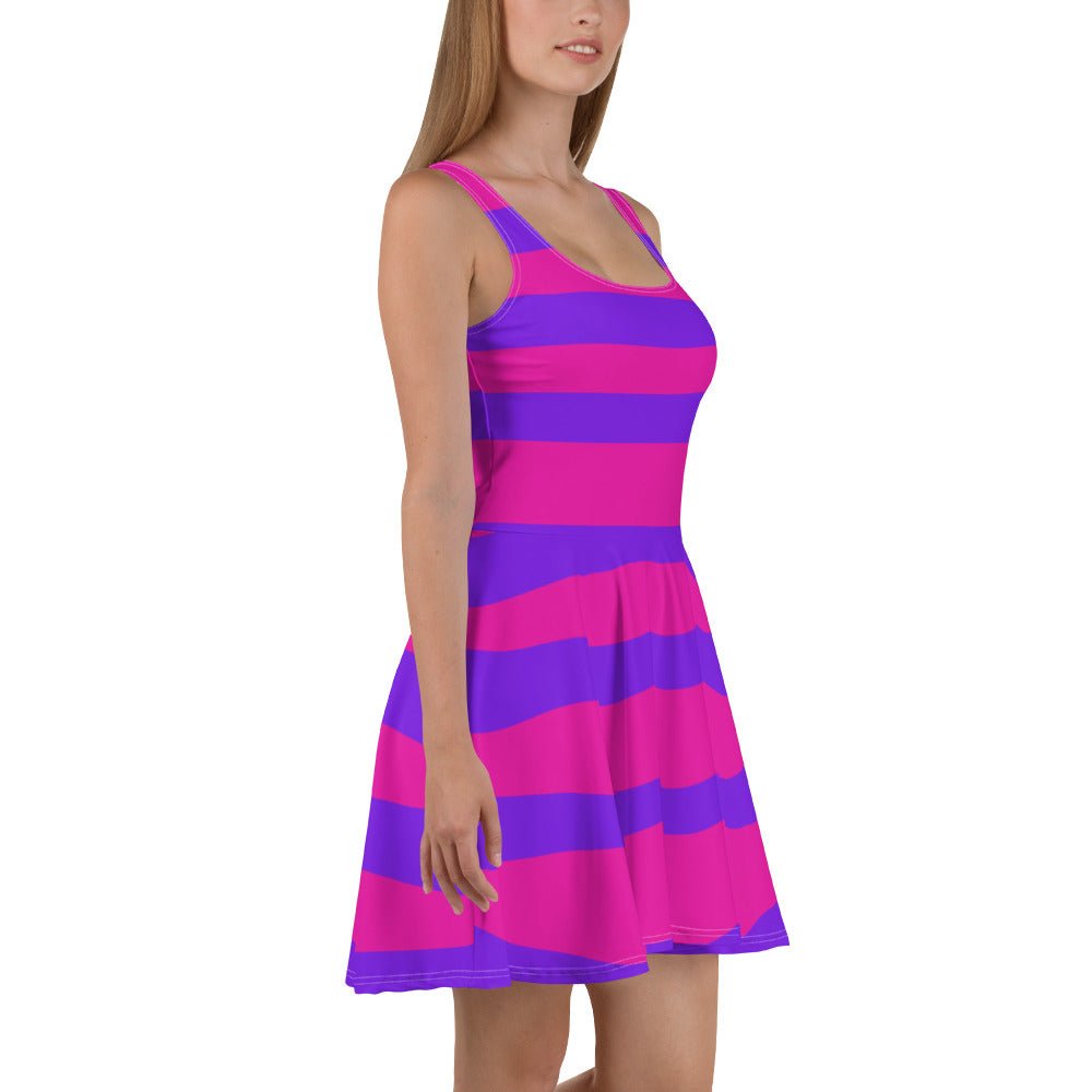 Cheshire Cat Skater Dress alice costumeCheshire catcosplay#tag4##tag5##tag6#