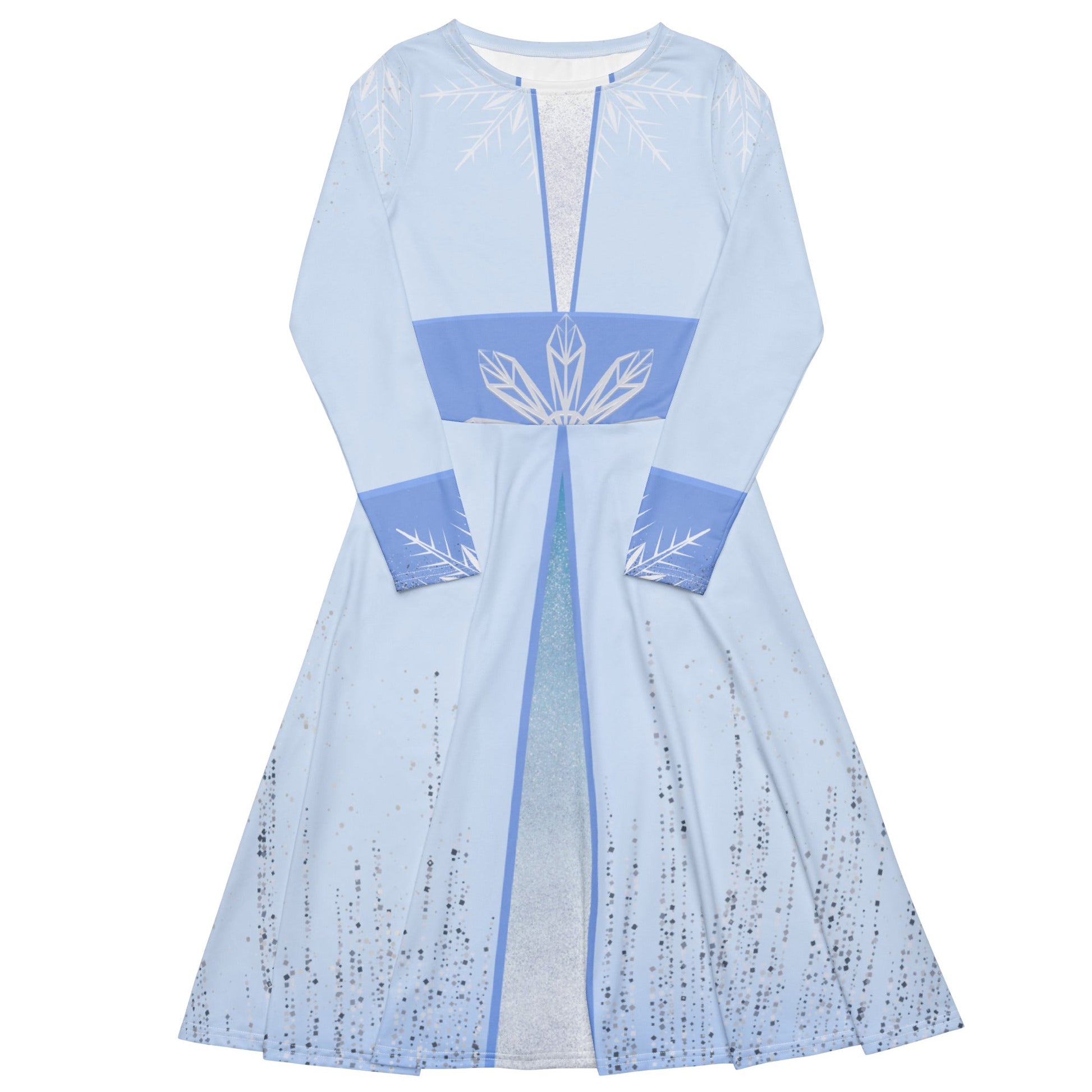 Elsa 2 long sleeve midi dress anna elsa cosplaycosplaydisney frozen#tag4##tag5##tag6#