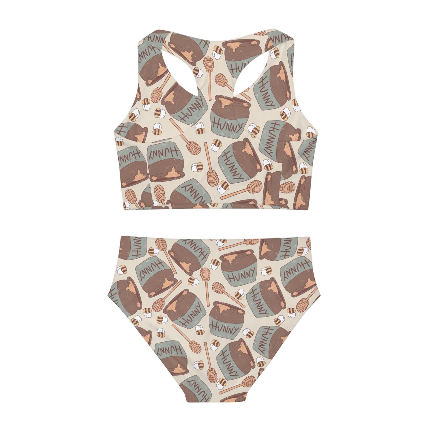 Hunny Pot Girls Two Piece Swimsuit All Over PrintAOPAOP Clothing#tag4##tag5##tag6#