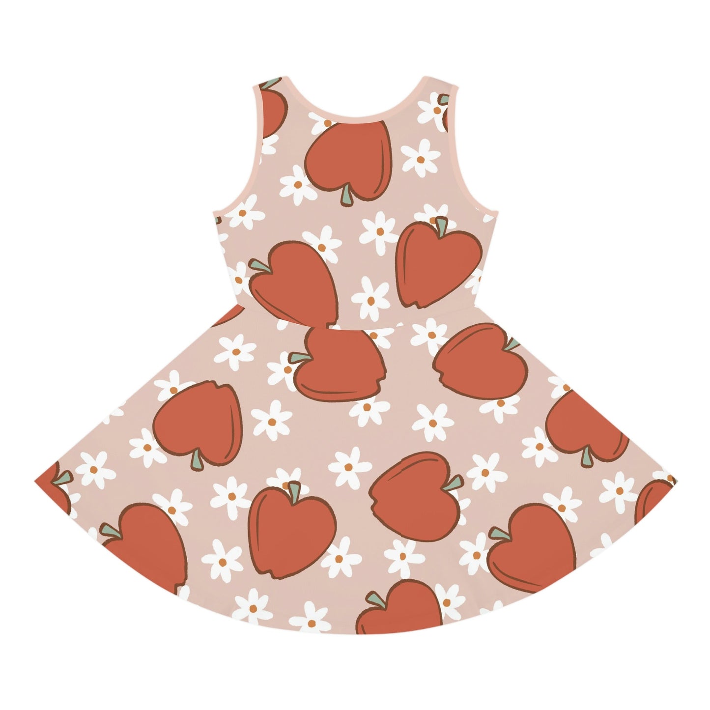 Muted Apples Girls' Sleeveless Sundress All Over PrintAOPAOP Clothing#tag4##tag5##tag6#