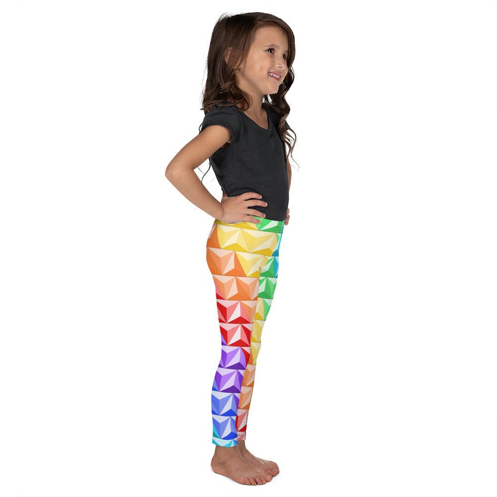 Rainbow World of Tomorrow Kid's Leggings disney boundingdisney halloweendisney pride#tag4##tag5##tag6#