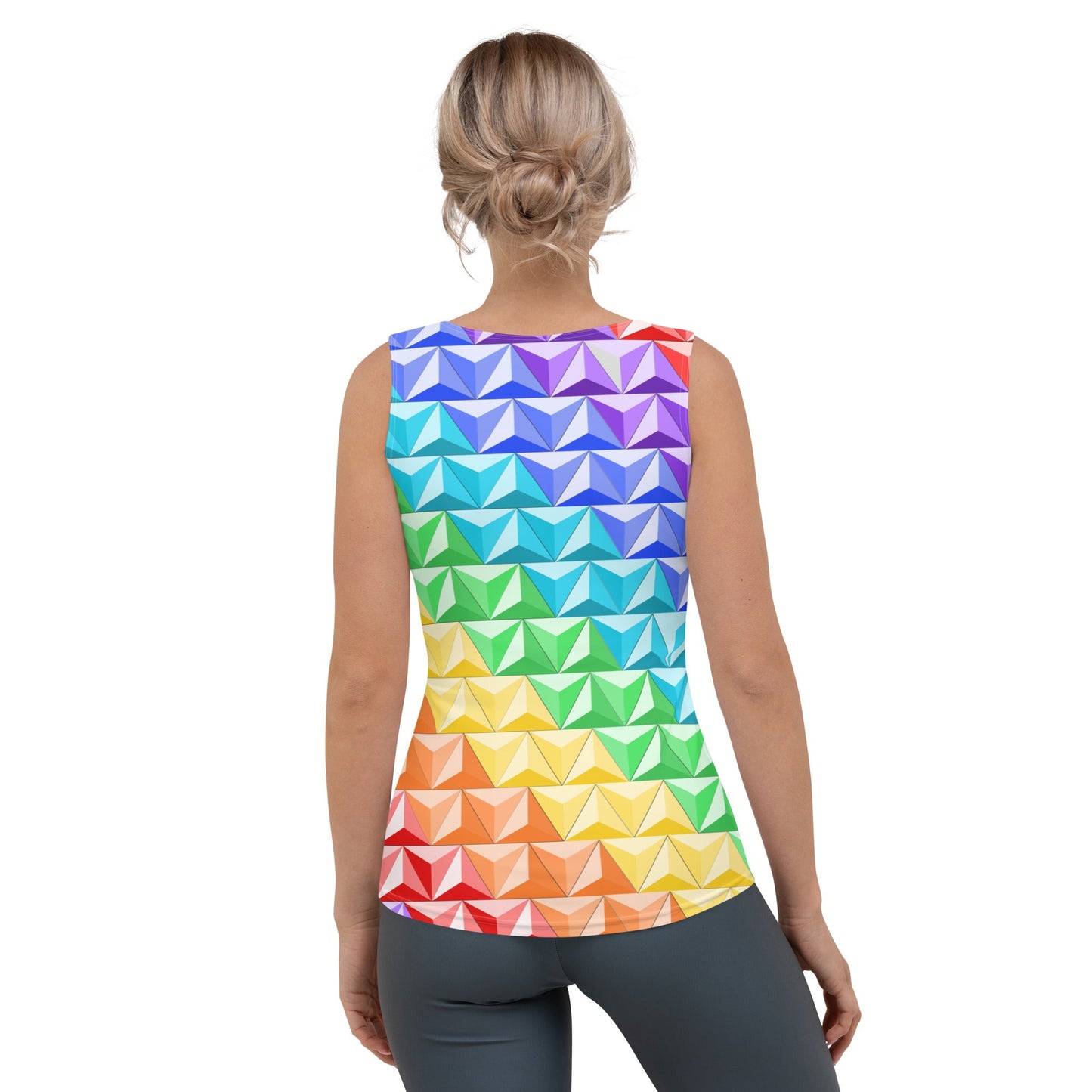 Rainbow World of Tomorrow Tank Top active wearcalifornia adventureclothing#tag4##tag5##tag6#